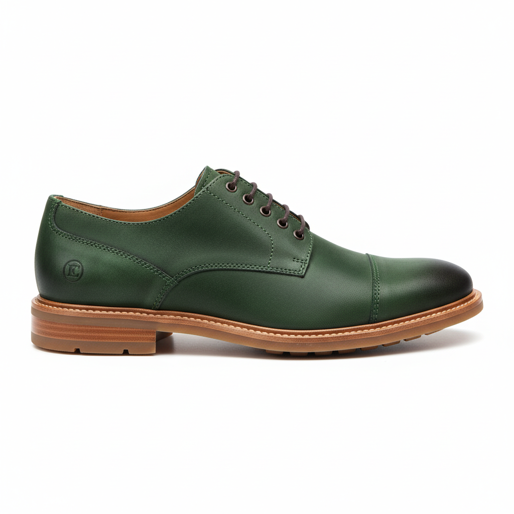 Derby Casual Shoes - Green