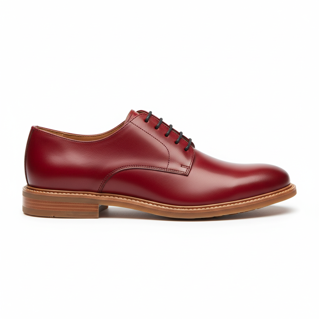 Derby Casual Shoes - Red