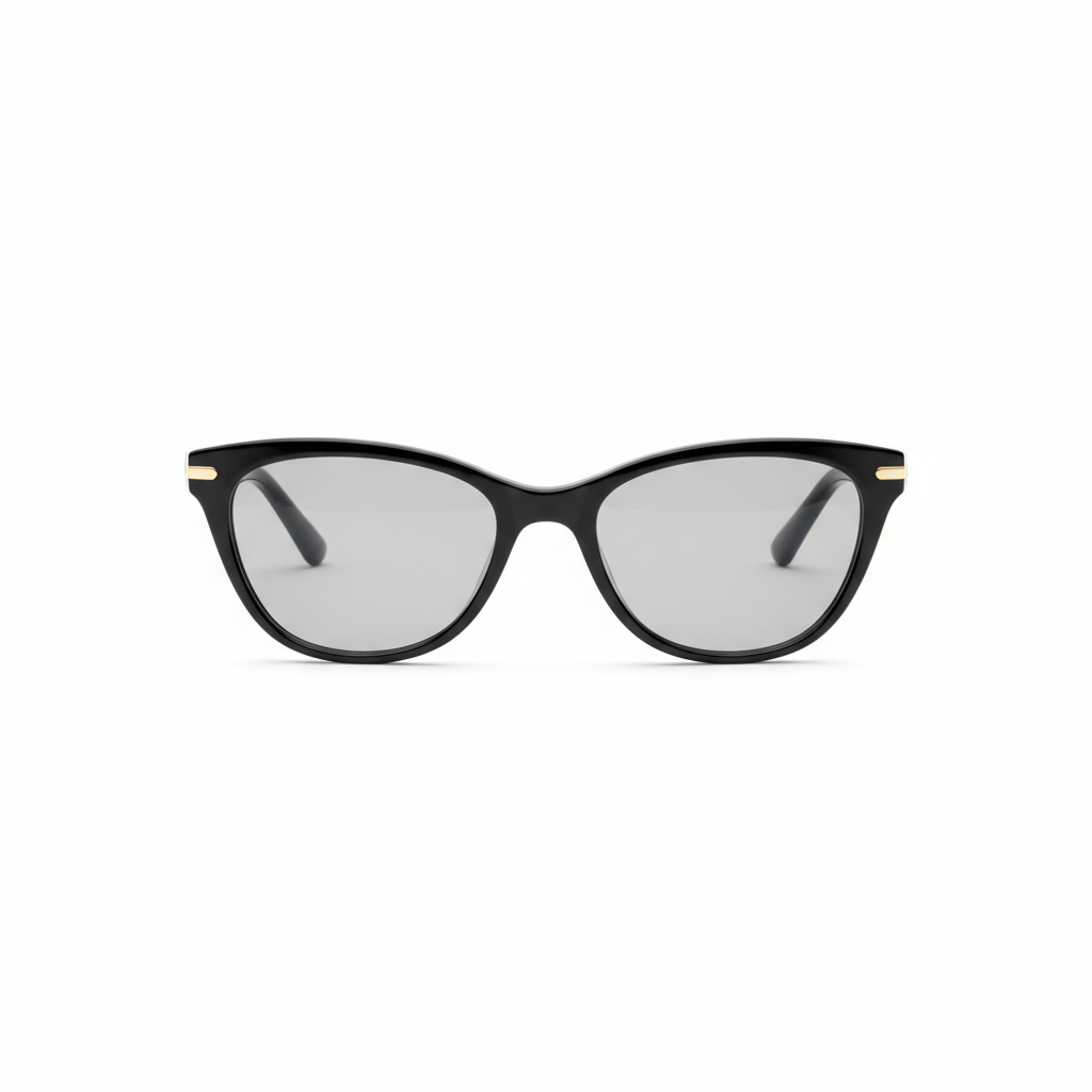 Designer Cat-Eye Glasses - Black