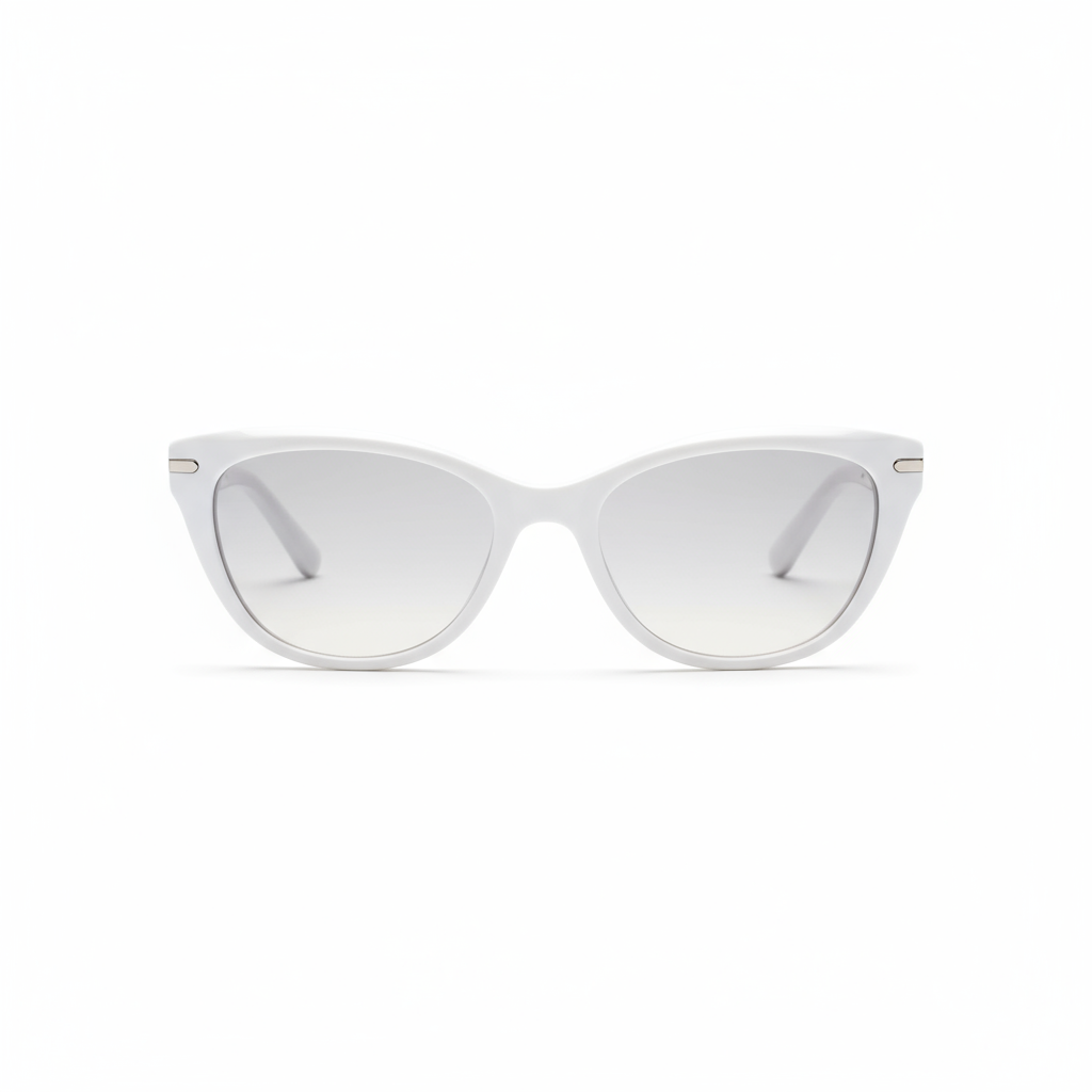 Designer Cat-Eye Glasses - White