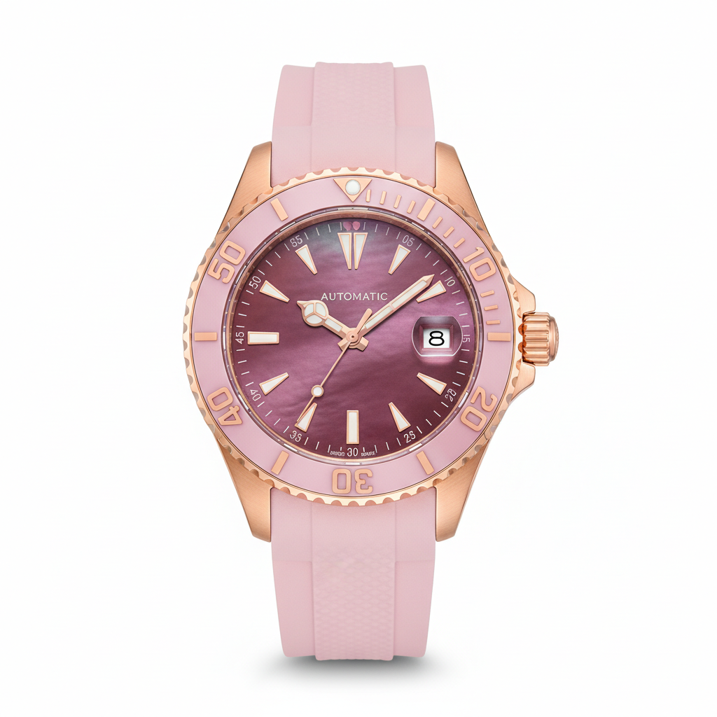 Diver Automatic Watch - Pink