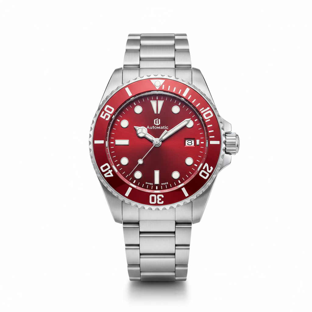 Diver Automatic Watch - Red