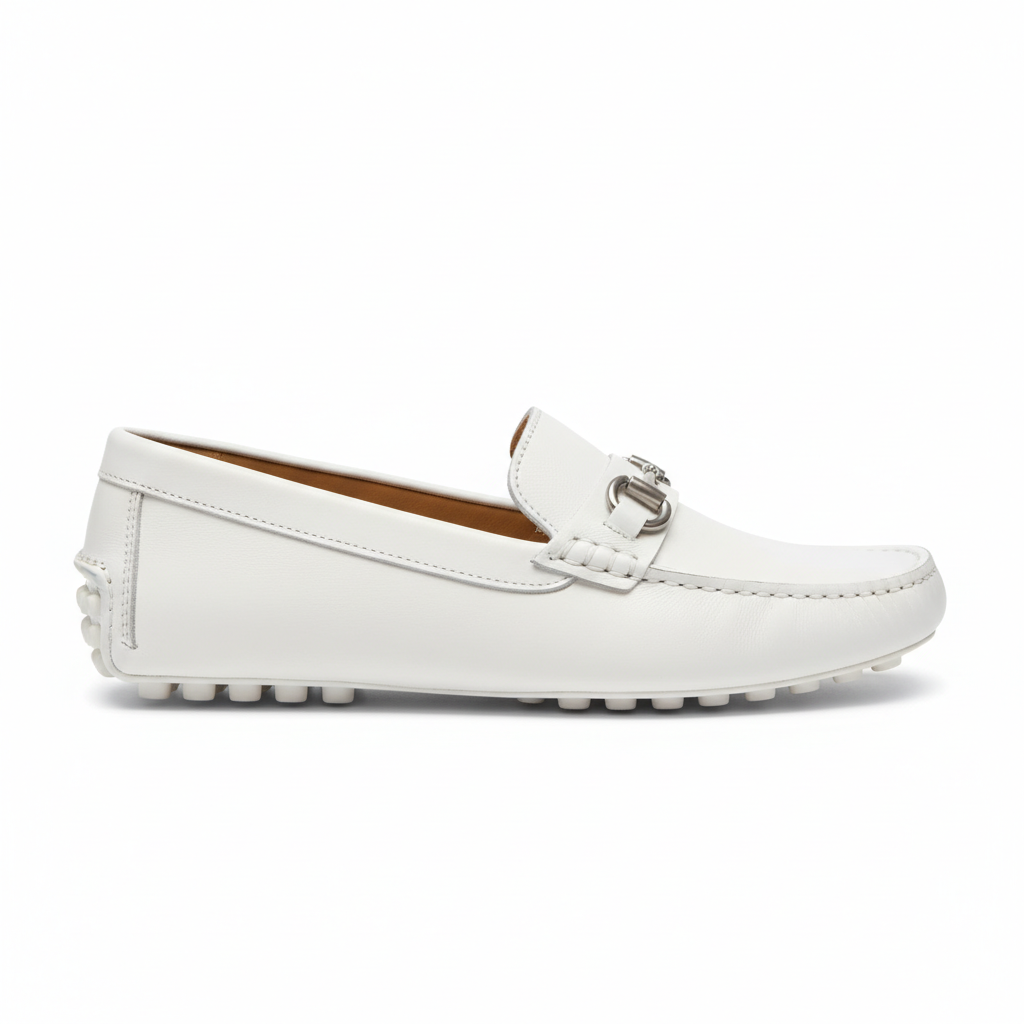 Driving Moccasins - White