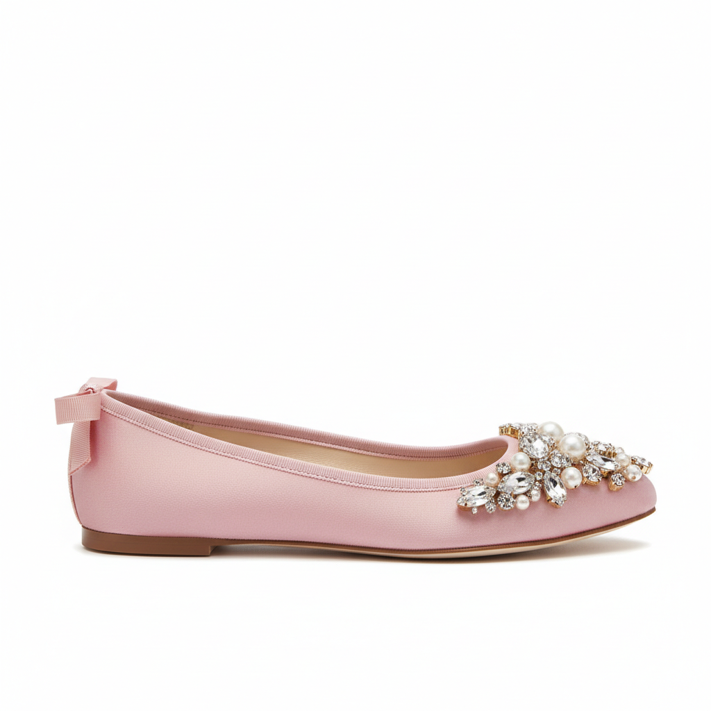 Embellished Flats - Pink