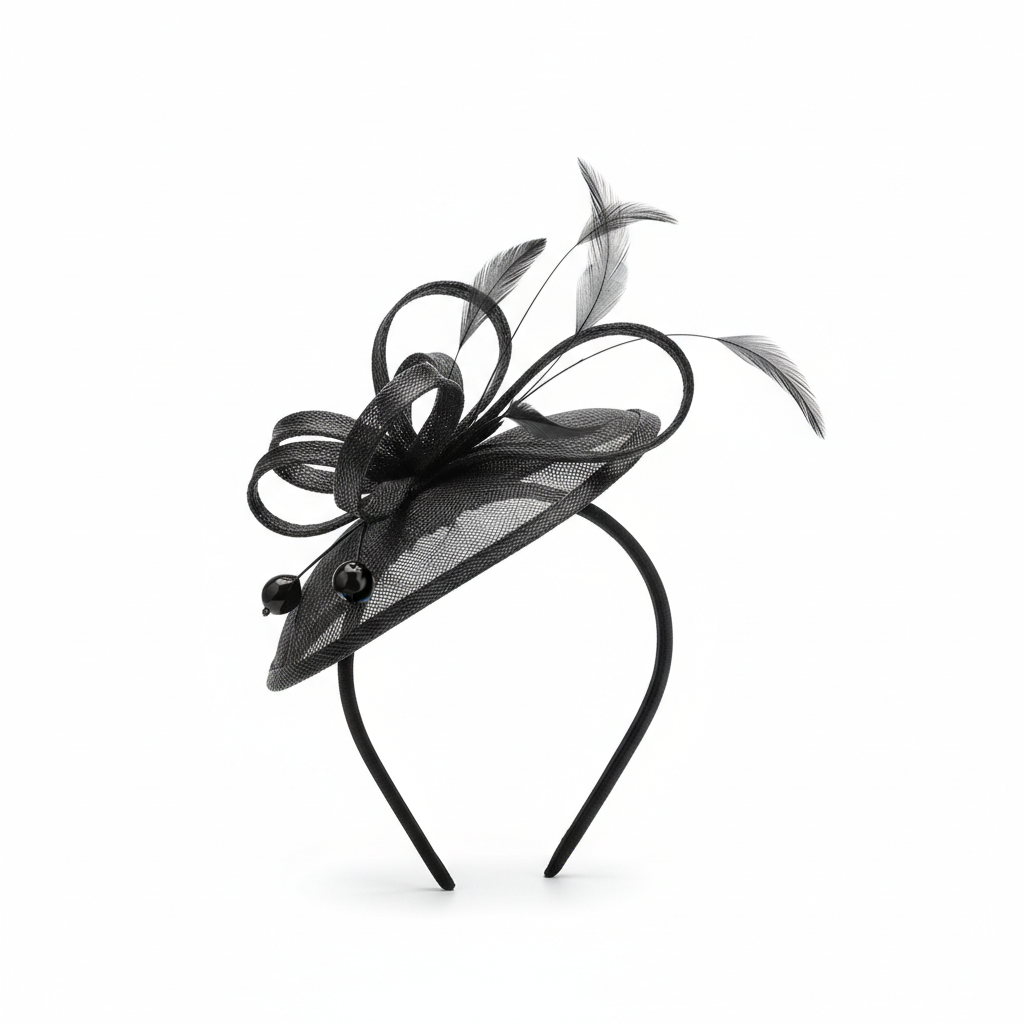 Fascinator Headpiece - Black
