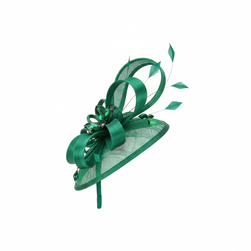 Fascinator Headpiece - Green