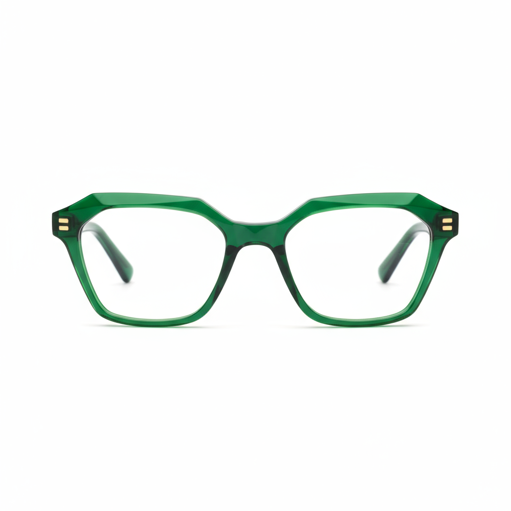 Geometric Designer Frames - Green