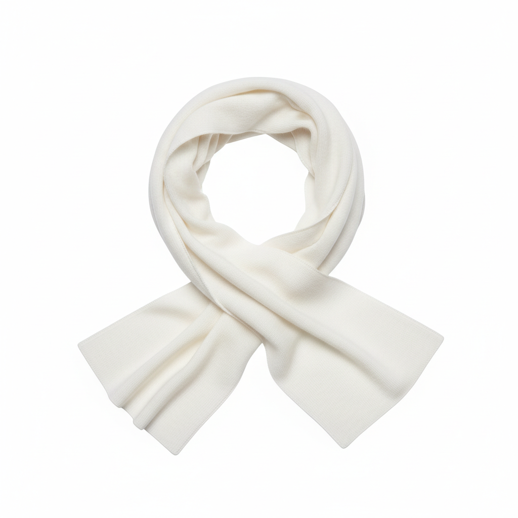 Infinity Loop Scarf - White