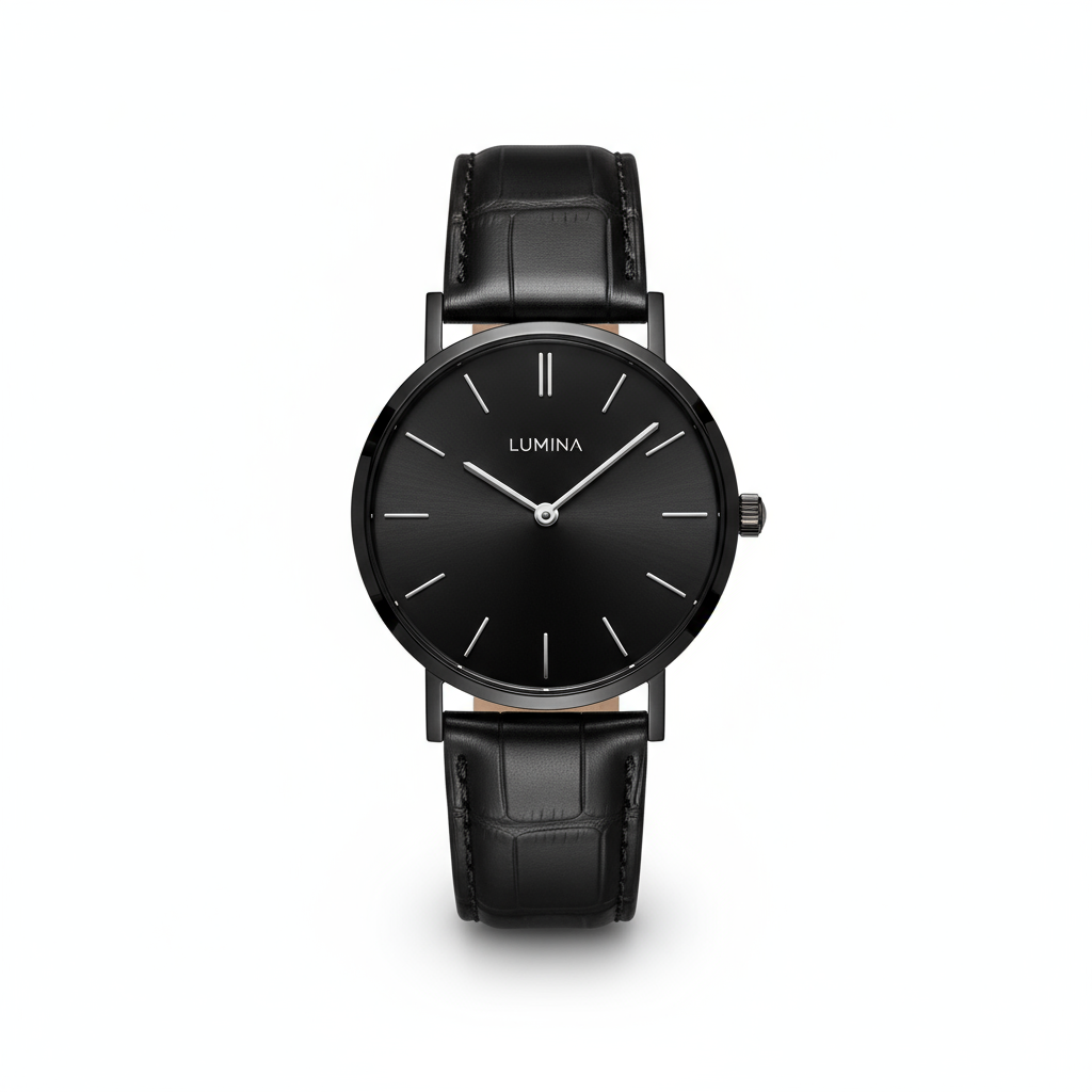 Minimalist Dress Watch - Black