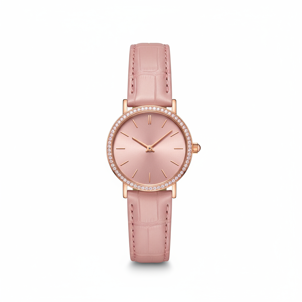 Minimalist Dress Watch - Pink
