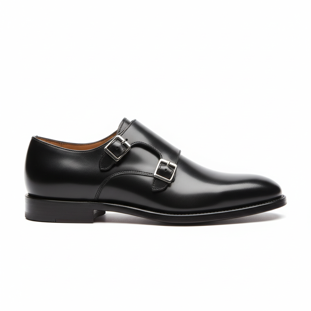 Monk Strap Shoes - Black