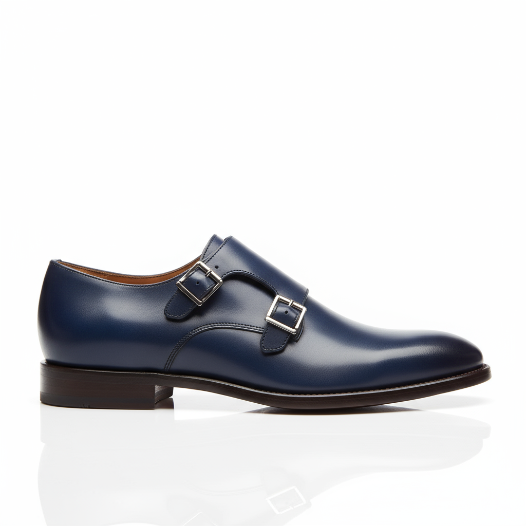 Monk Strap Shoes - Blue