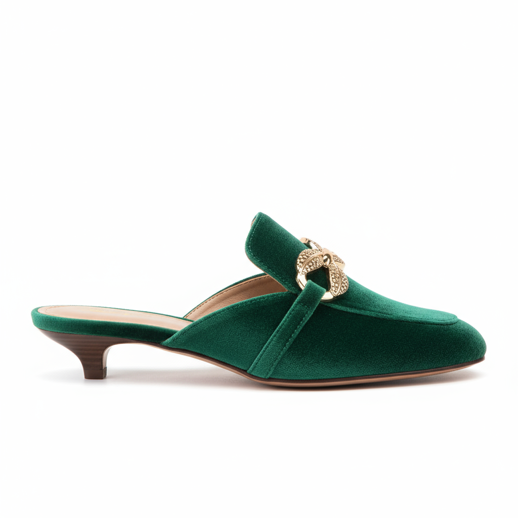 Mule Slides - Green