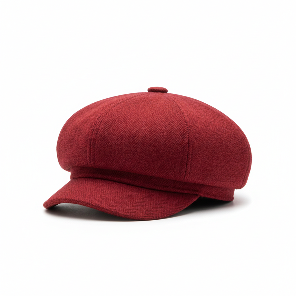Newsboy Cap - Red