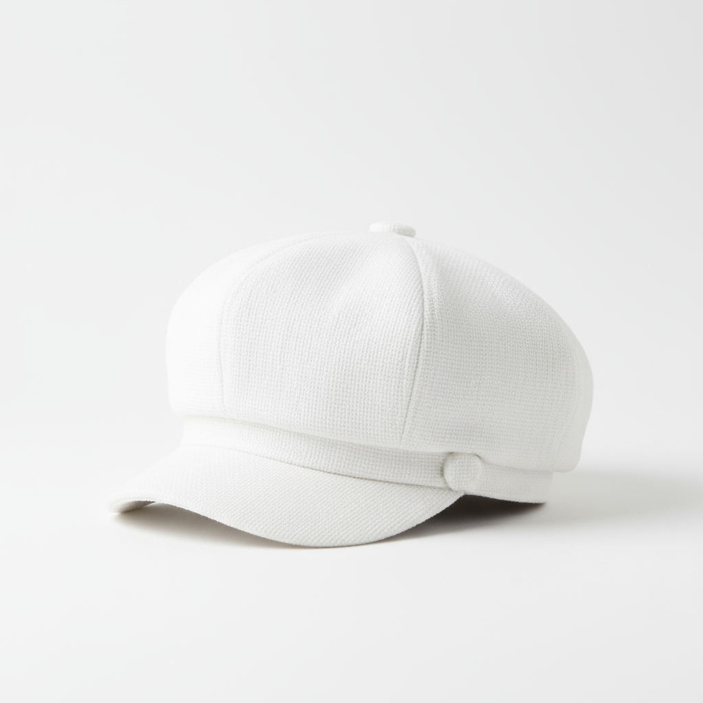 Newsboy Cap - White