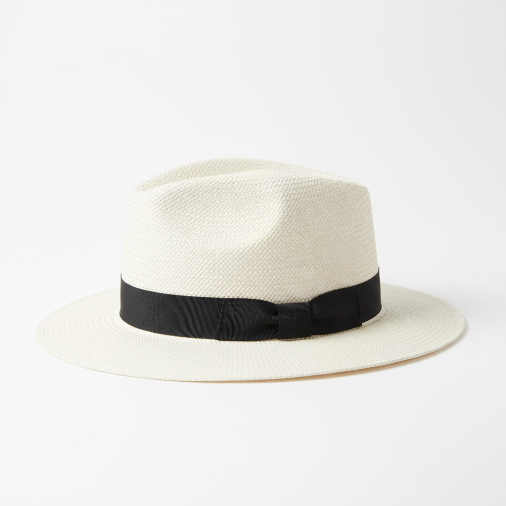 Panama Straw Hat - White