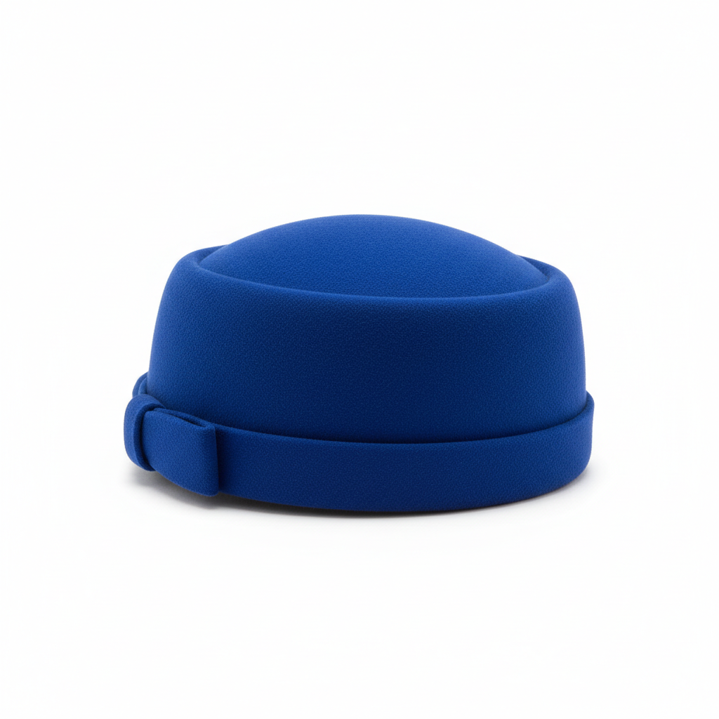 Pillbox Hat - Blue