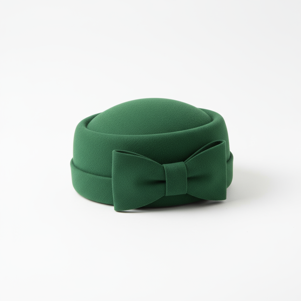 Pillbox Hat - Green