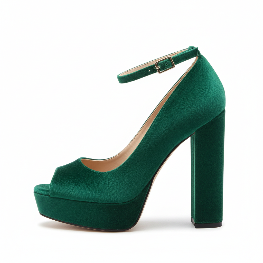 Platform Heels - Green