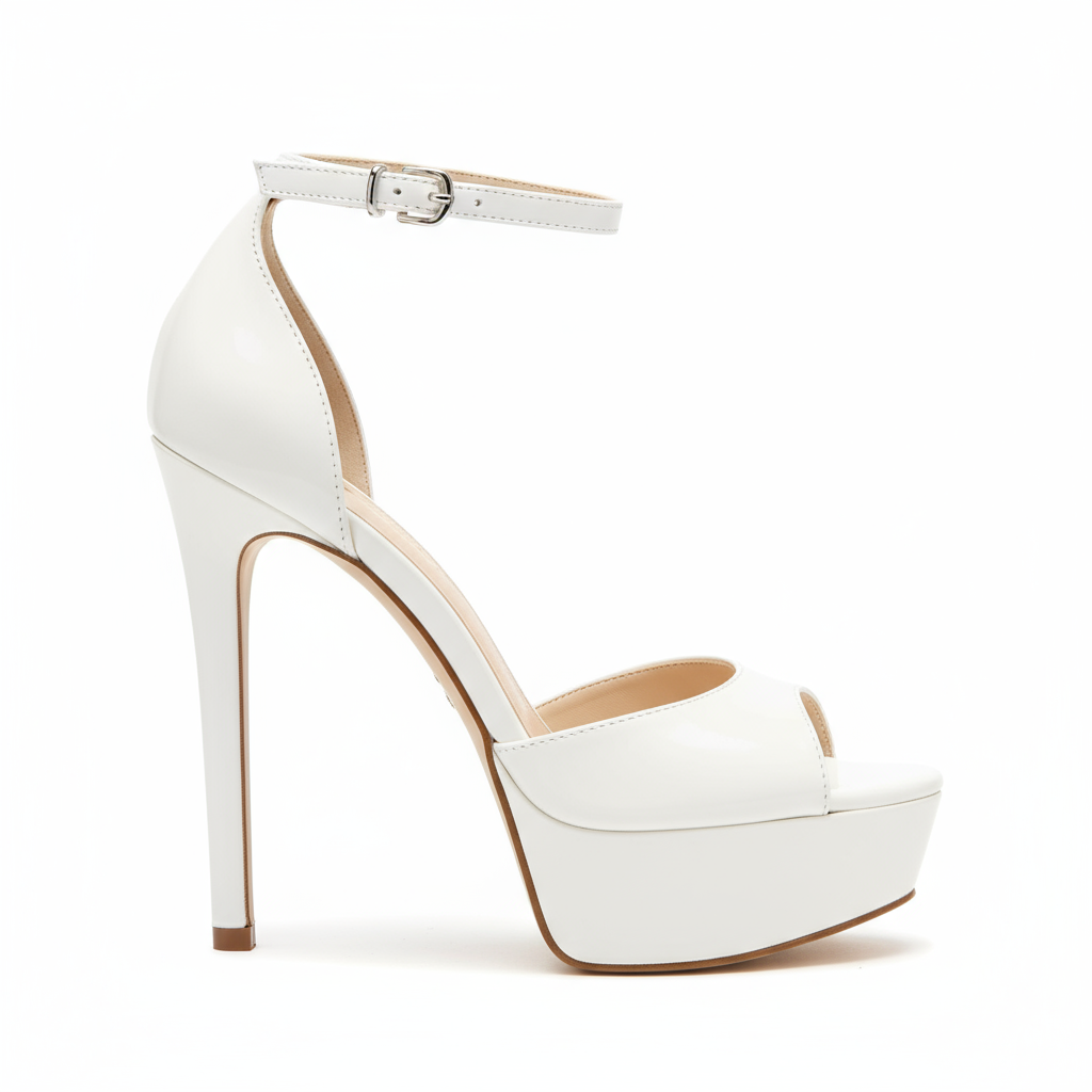 Platform Heels - White