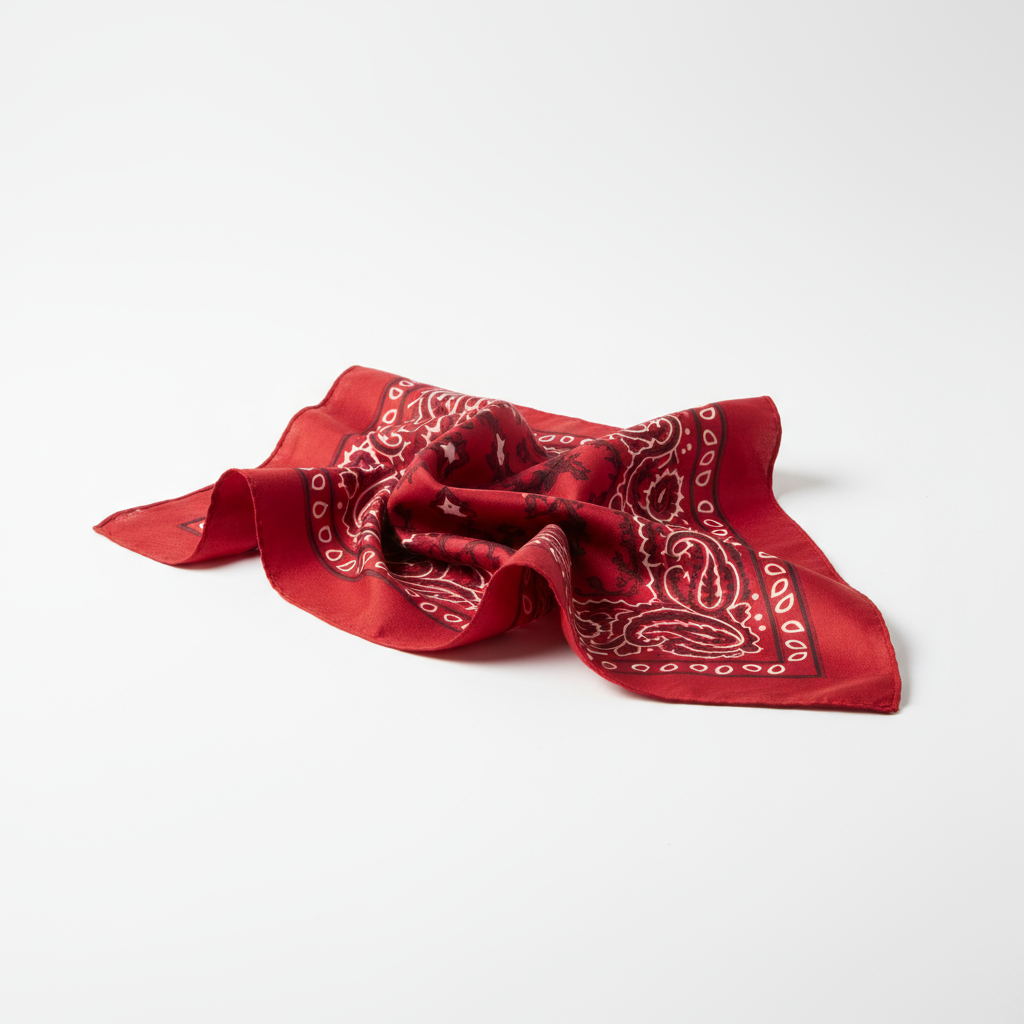 Printed Bandana - Red
