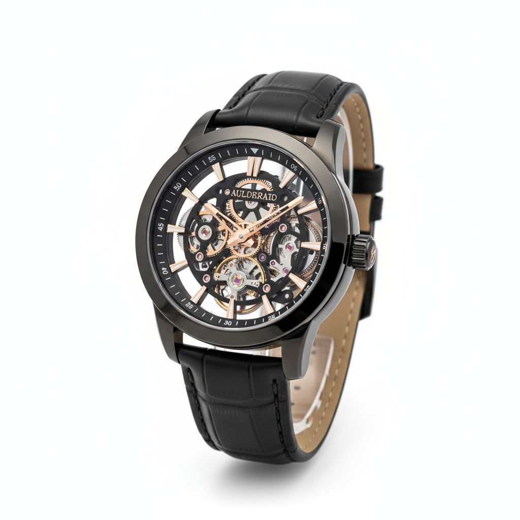 Skeleton Automatic Watch - Black