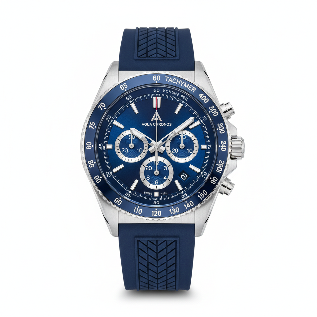 Sport Chronograph Watch - Blue