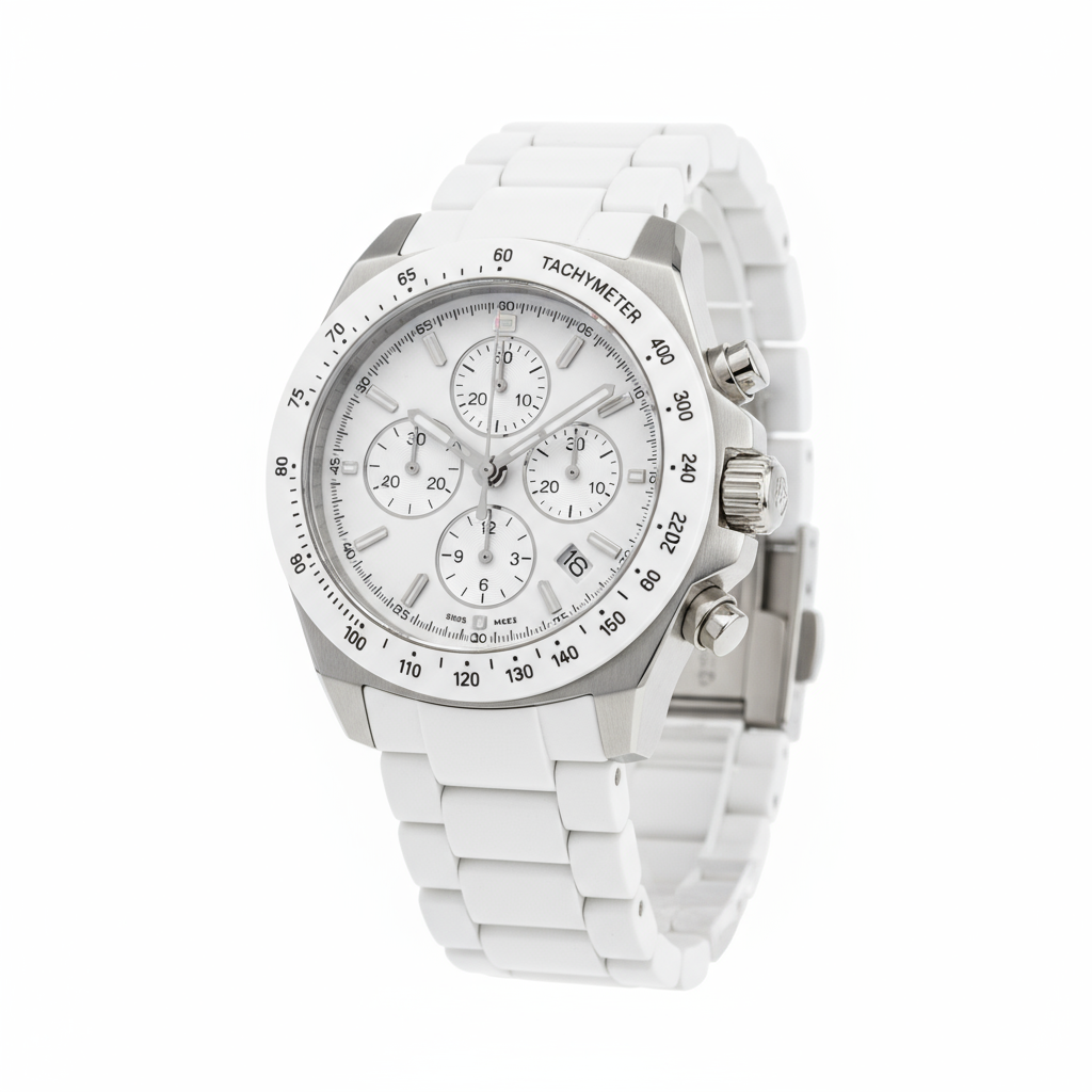 Sport Chronograph Watch - White