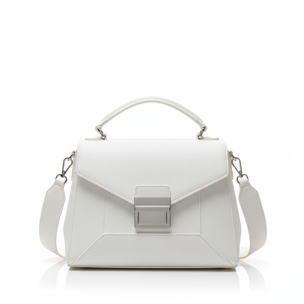 Structured Satchel - White