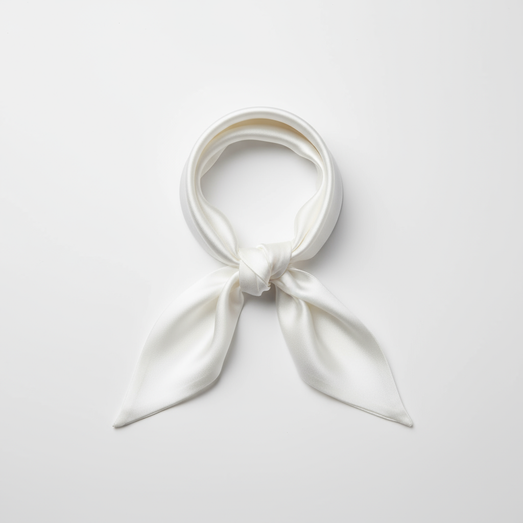 Twilly Neck Scarf - White