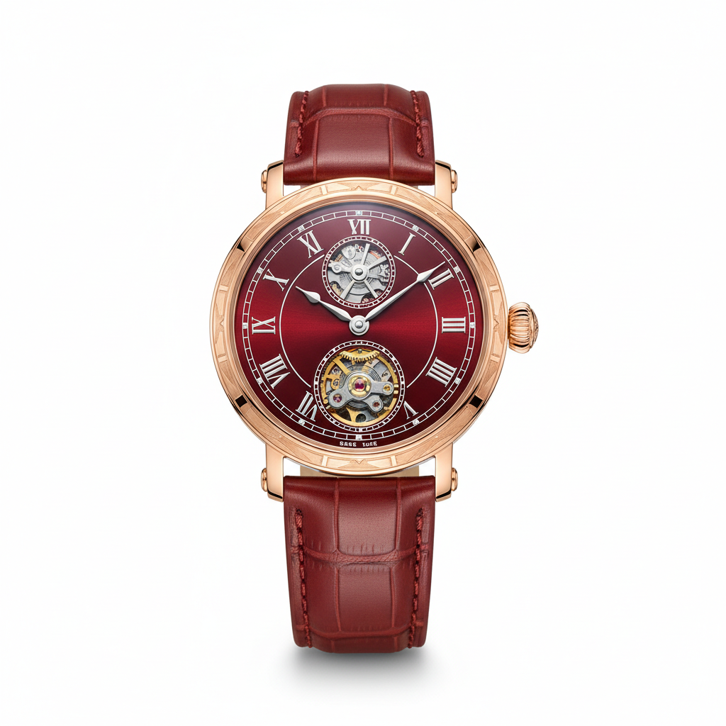 Vintage Mechanical Watch - Red