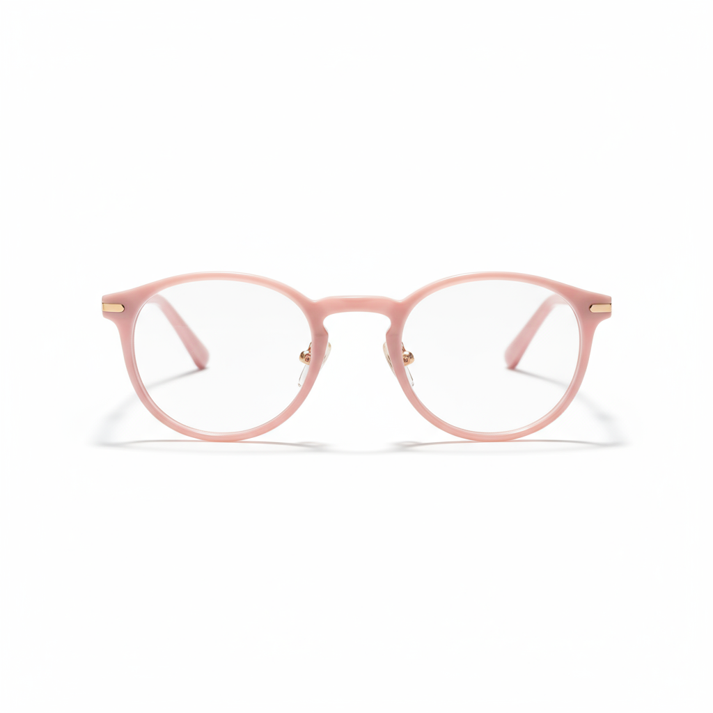 Vintage Round Glasses - Pink