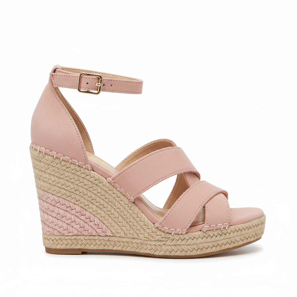 Wedge Espadrilles - Pink