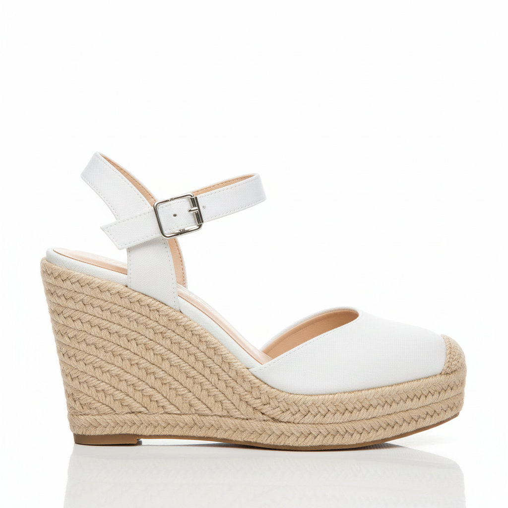Wedge Espadrilles - White